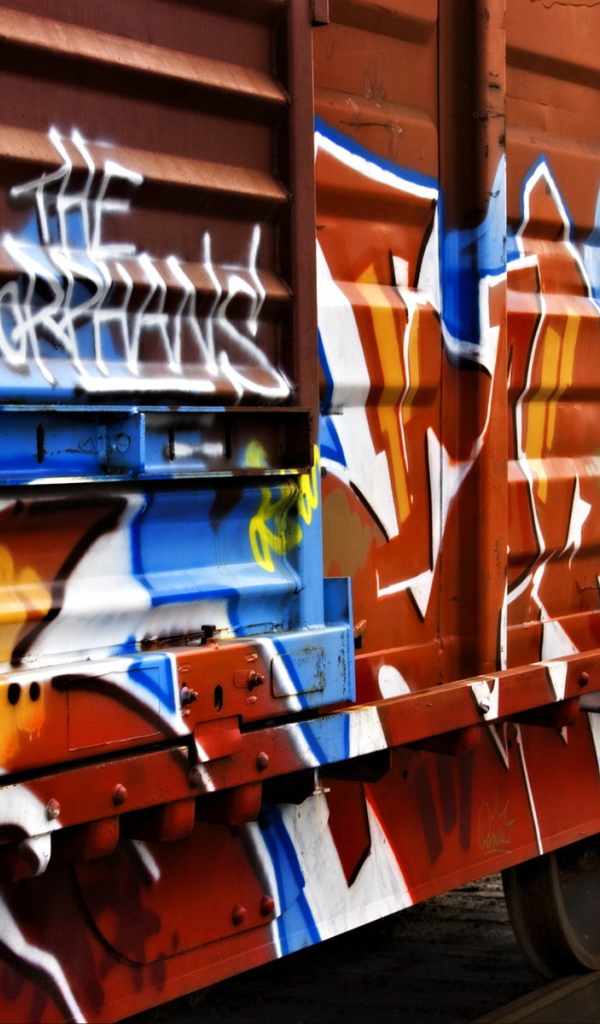 Рисунок на товарном вагоне