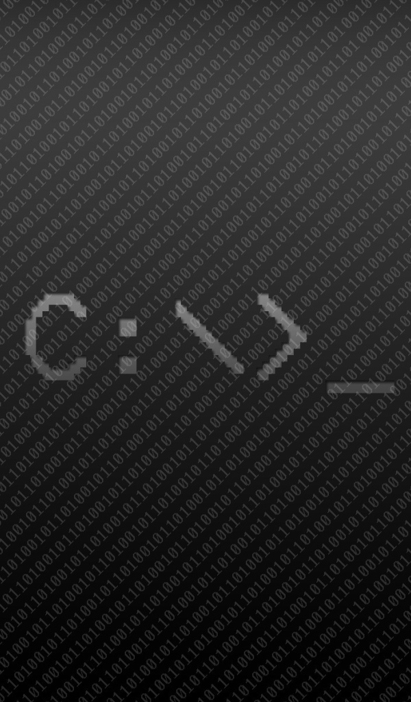 Бинарный код на черном фоне