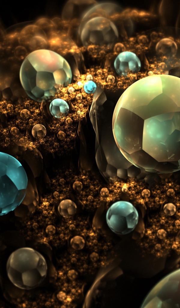 Абстрактные драгоценные камни 3 д графика 