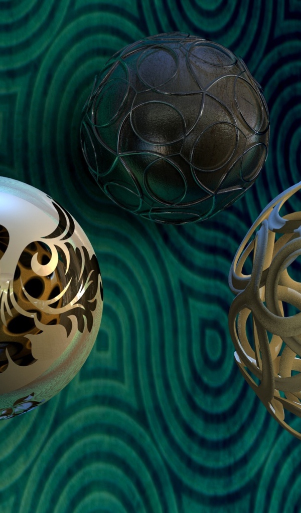 Абстрактные шары 3д графика