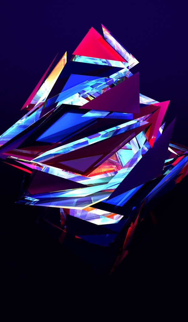 Абстрактные разноцветные треугольники 