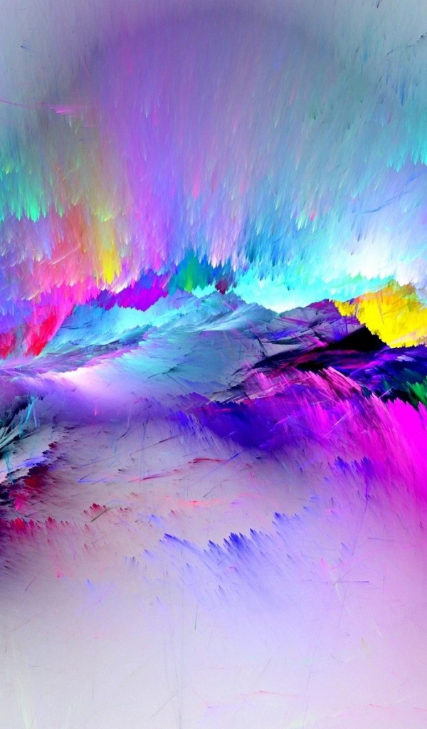 Абстрактные многоцветные штрихи 