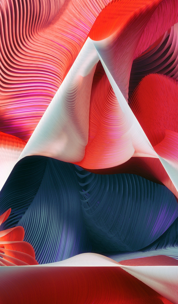 Абстрактный многоцветный треугольник 