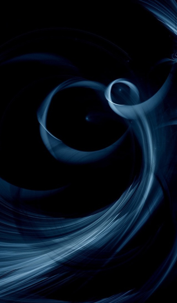 Красивый абстрактный рисунок на черном фоне 