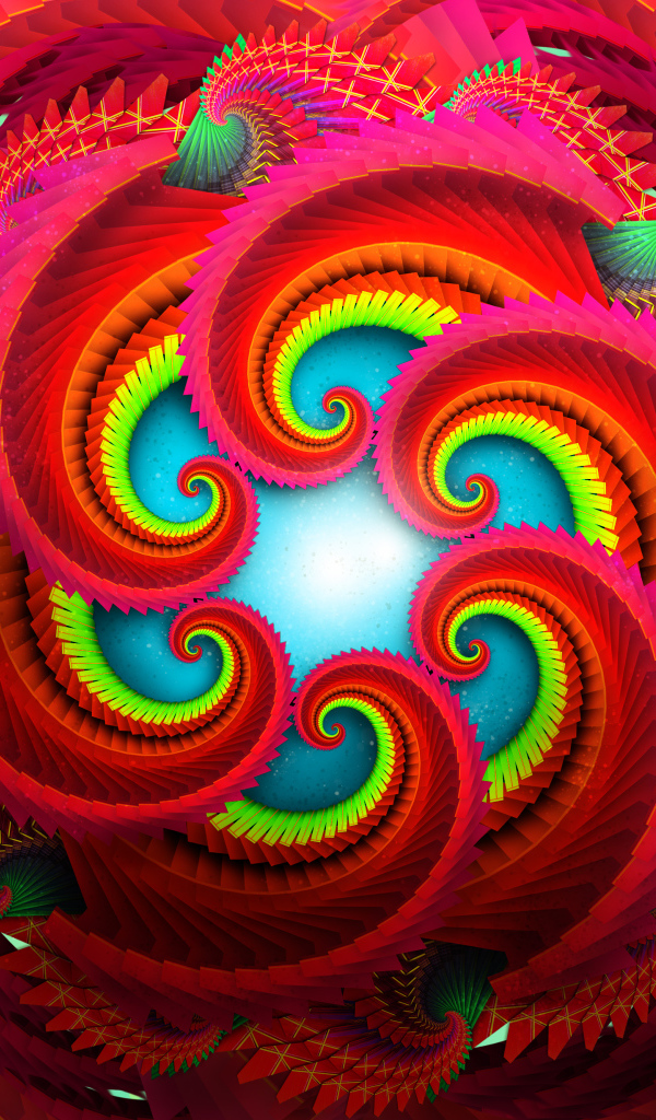 Beautiful fractal pattern, 3d graphics