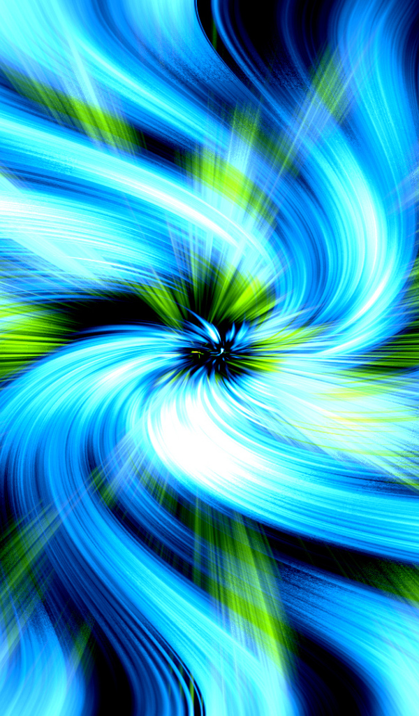 Яркие разноцветные абстрактные вихри 