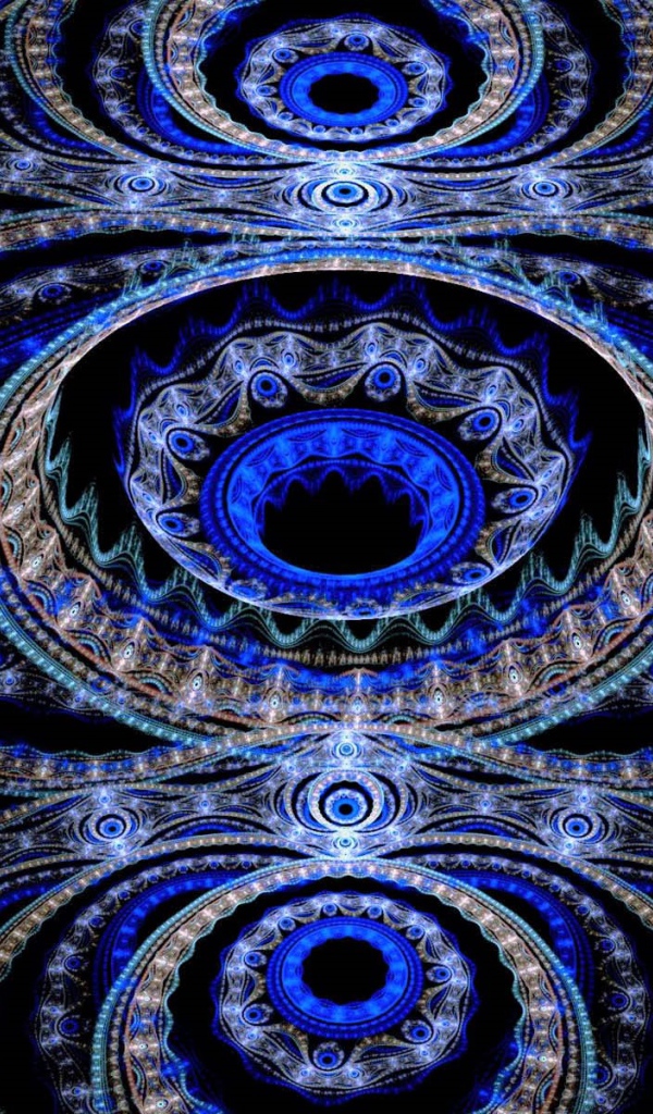 Разноцветный красивый фрактальный рисунок