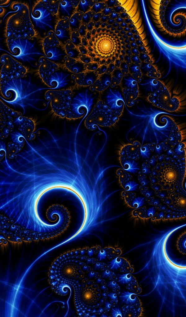 Разноцветные фантастические узоры 