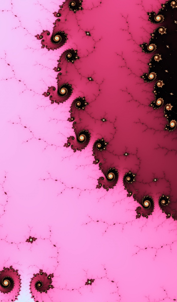 Разноцветный фрактальный рисунок 