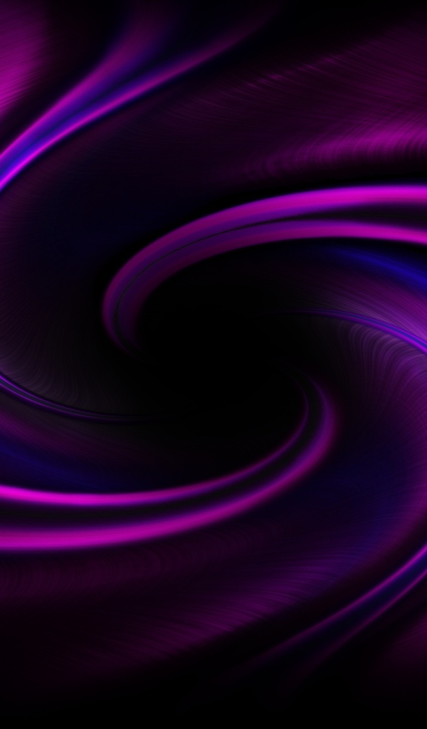 Purple and blue abstract patterns on a black background