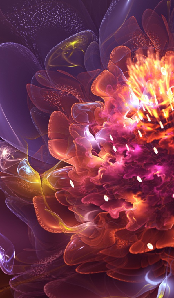 Необычный абстрактный цветок  