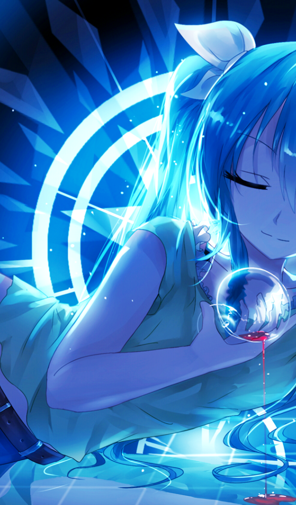 Девушка  Мику Хацунэ аниме Вокалоид 