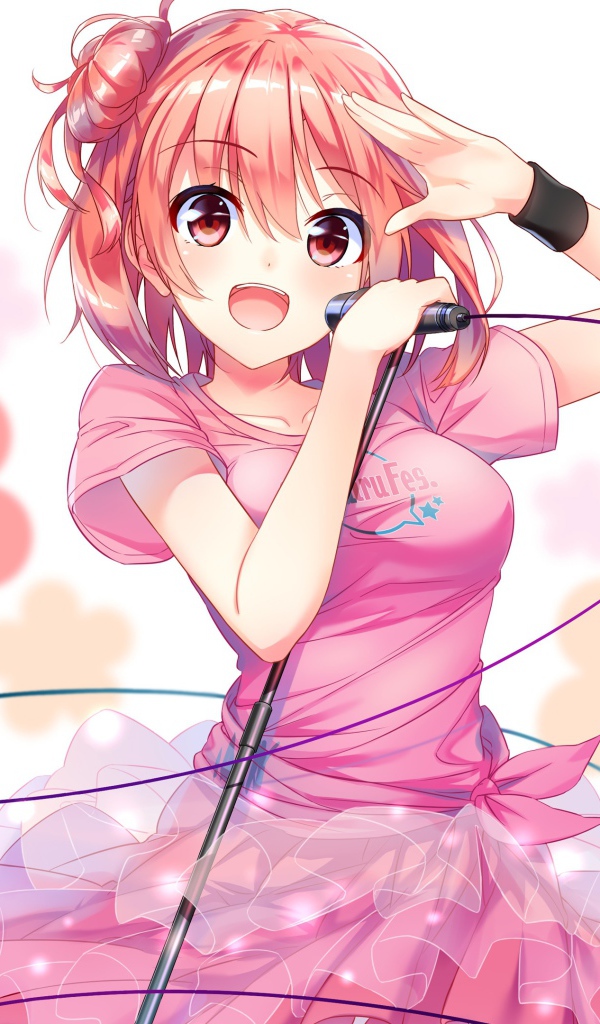 Поющая девушка Юи Юигахама аниме   