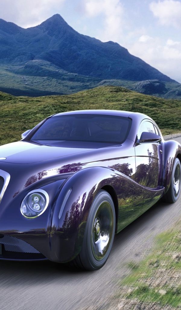 Ретрокар Eadon Green Black Cuillin на дороге, 2017 