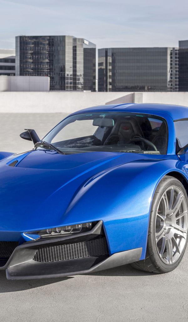 Стильный синий автомобиль Rezvani Beast Alpha, 2017 