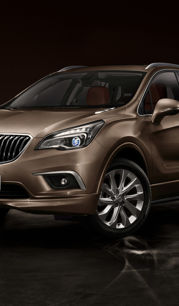 Коричневый стильный автомобиль Buick Envision