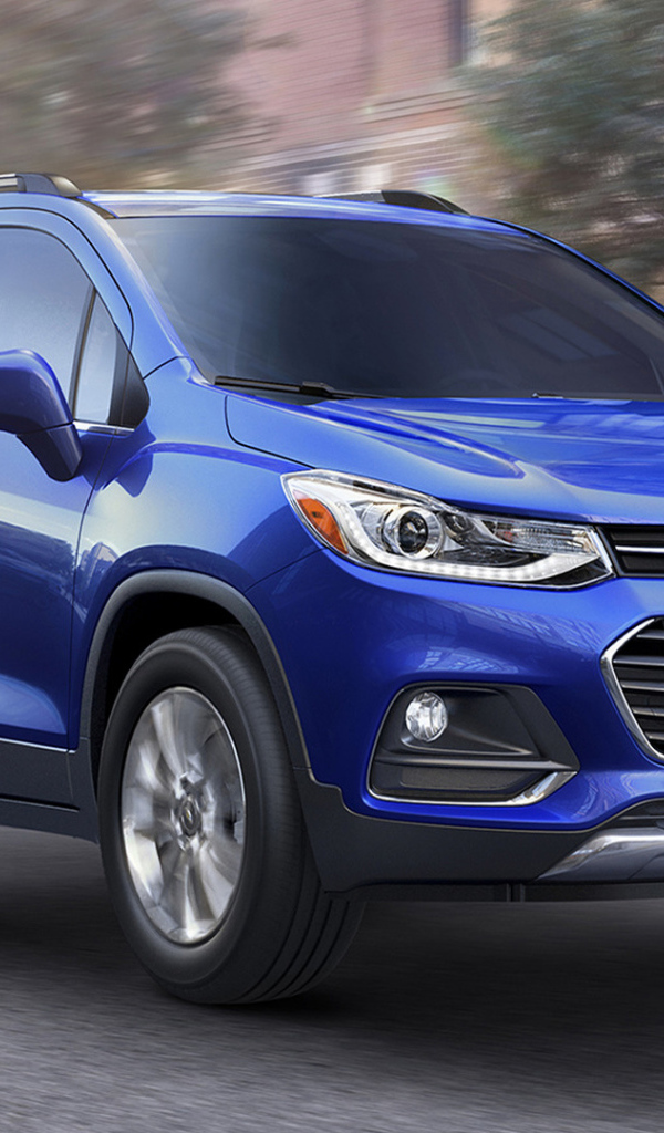 Синий Chevrolet Trax  модель 2017 года 