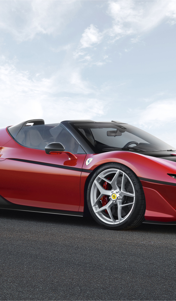 Красный спортивный автомобиль Ferrari 488 