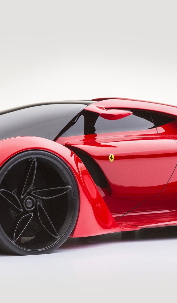 Красный гоночный автомобиль Ferrari LaFerrari F150