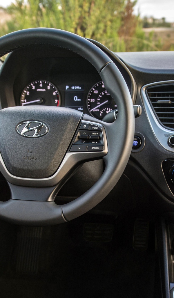 Руль и приборная панель автомобиля Hyundai Accent, 2018