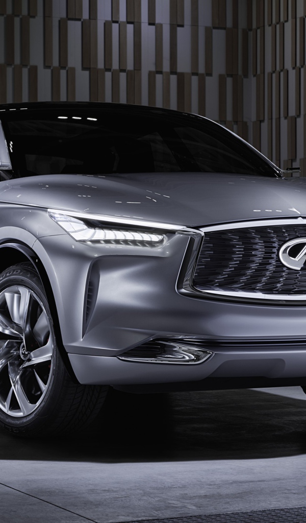 Серебристый кроссовер  Infiniti QX50, 2017