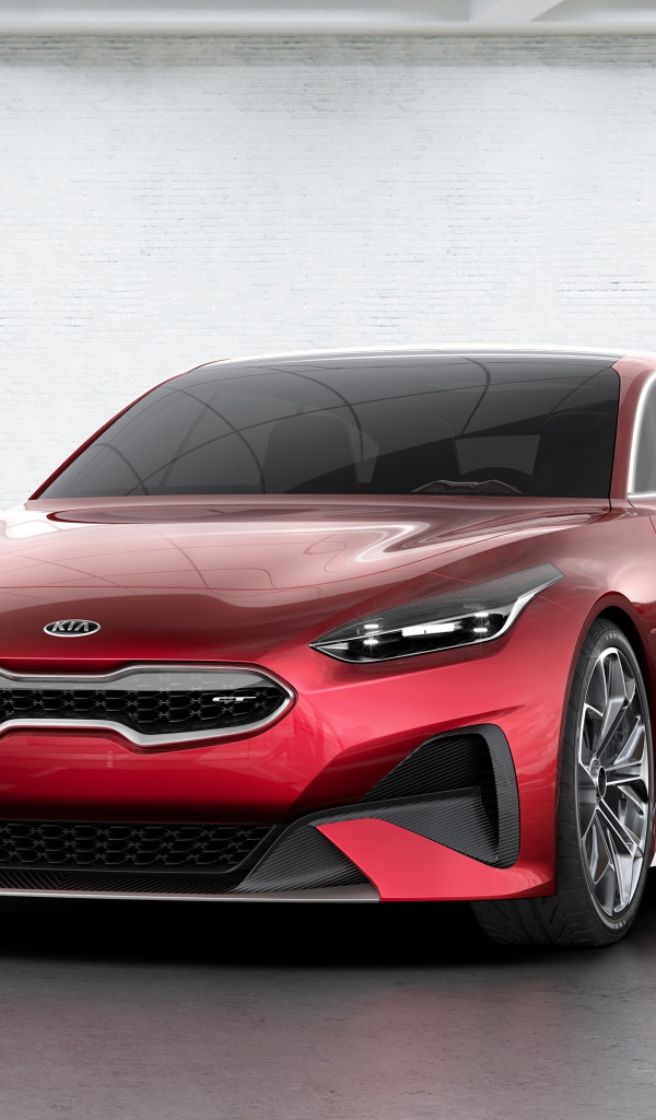 Красный спортивный автомобиль хэтчбек KIA Pro Ceed, 2017