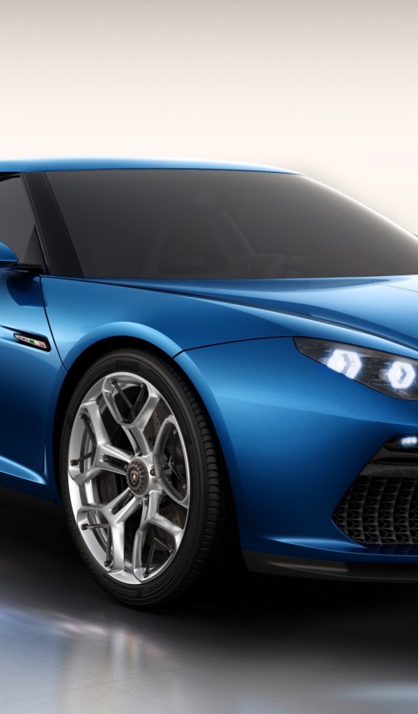 Синий автомобиль Lamborghini Asterion 