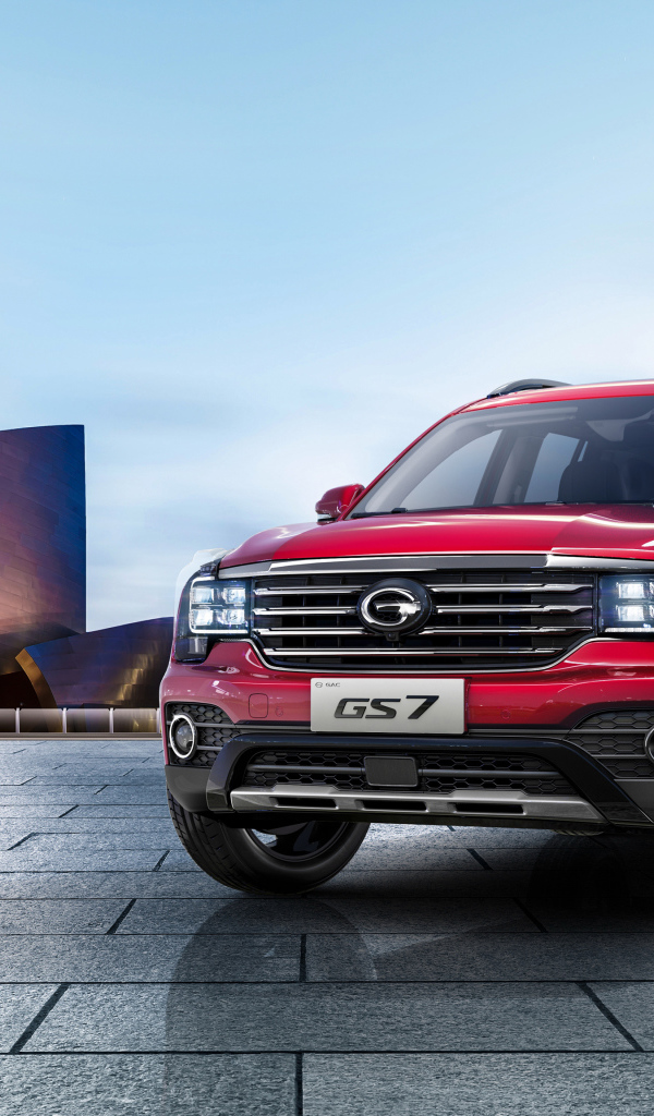 Красный кроссовер Trumpchi GS7, 2017 года