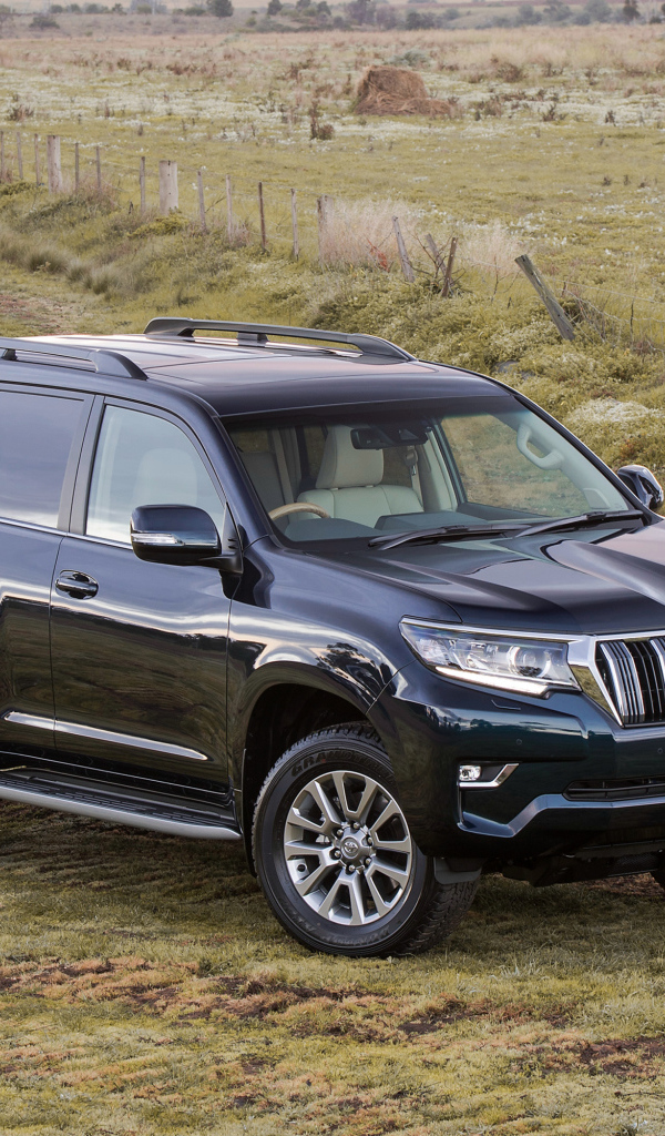 Черный внедорожник Toyota  Land Cruiser Prado, 2017