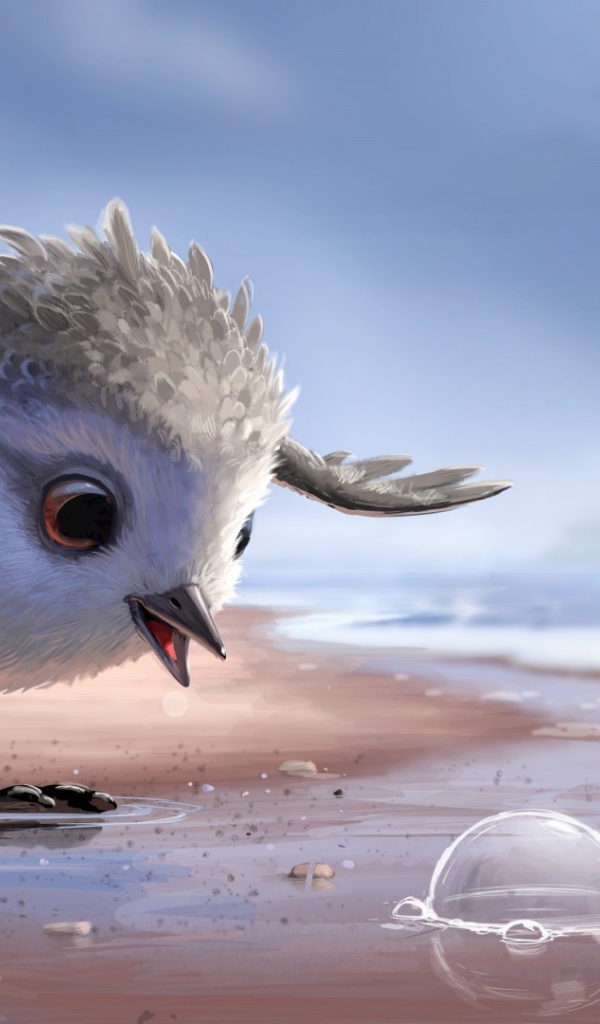 Птичка персонаж короткометражного мультфильма Песочник 