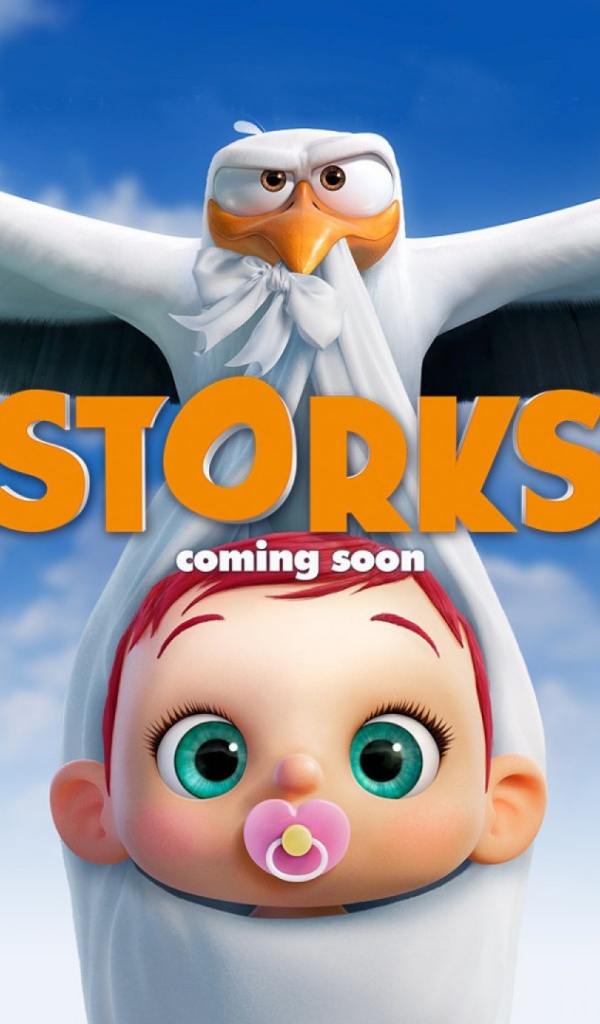 Логотип мультфильма Аисты  