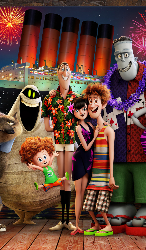 Постер нового мультфильма Монстры на каникулах 3, 2018