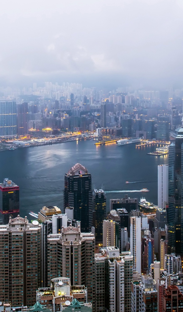Панорама города Гонконг 