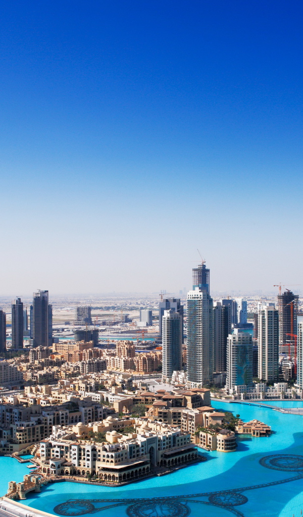 Небоскребы в центре города, Дубай 