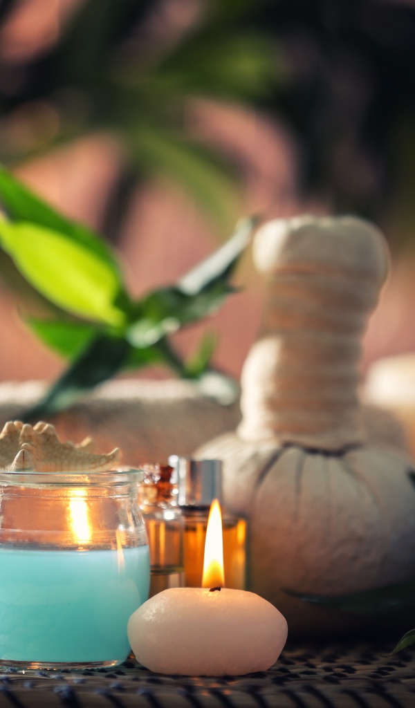 Ароматические свечи с маслами для спа процедур