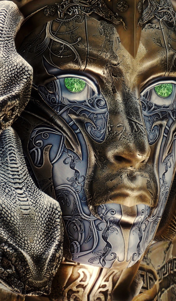 Статуя мифического существа Медузы 