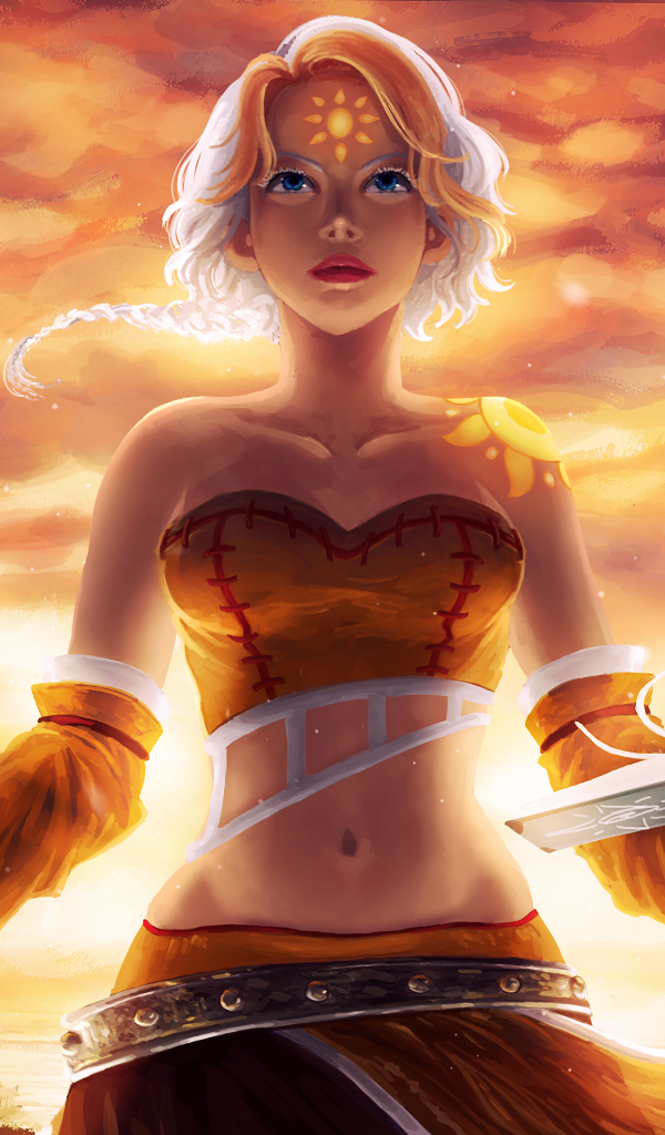 Голубоглазая девушка блондинка с волшебной книгой в руке, фэнтези