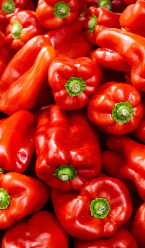 Красный сладкий перец крупным планом 