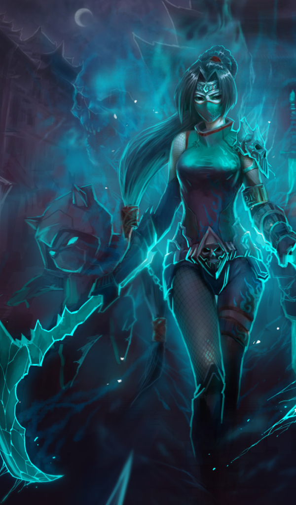 Акали Кулак тени персонаж игры Лига легенд 