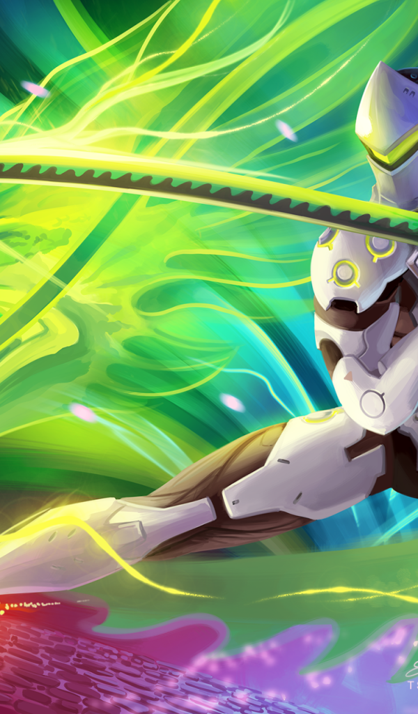 Киборг Гэндзи персонаж игры Overwatch 