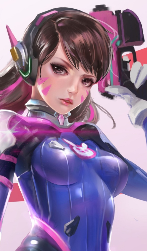 D.Va боец персонаж игры Overwatch 
