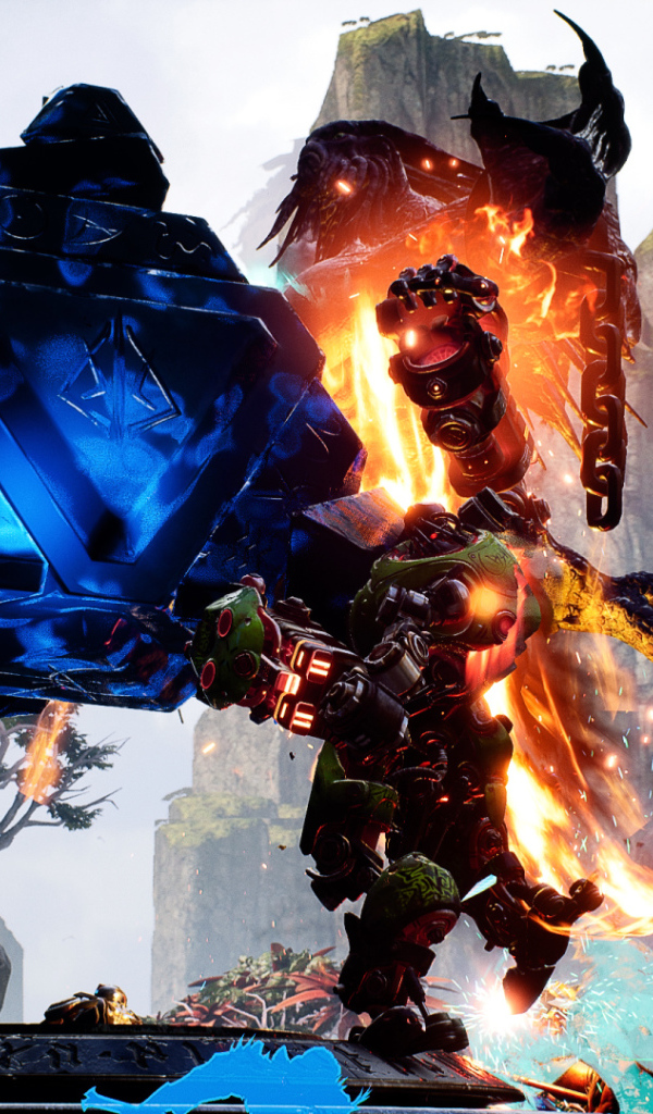 Боец ближнего боя Кранч персонаж игры Paragon 2017 