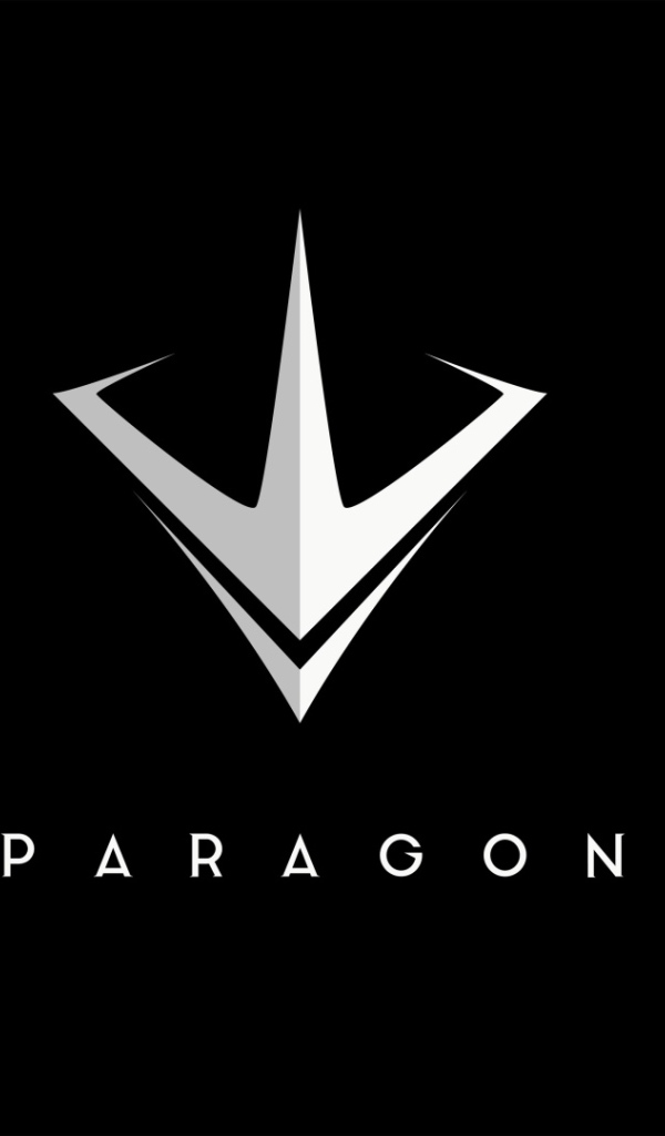 Логотип игры Paragon на черном фоне 