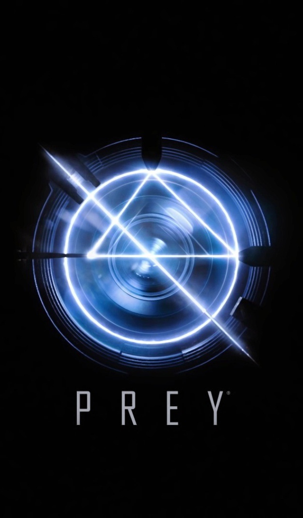 Логотип игры Prey 2017 на черном фоне