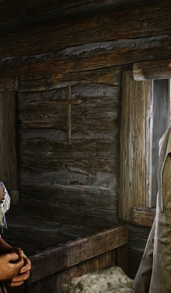 Мужчина и женщина персонажи игры Kingdom Come Deliverance 2017 