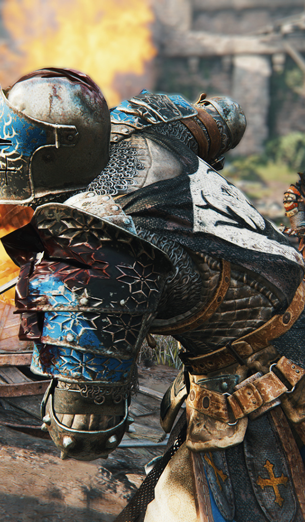 Битва рыцарей самураев в игре For Honor