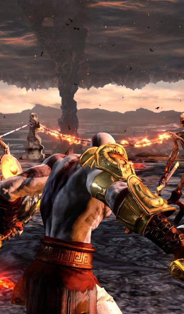 Битва со скелетами игра  God of War 
