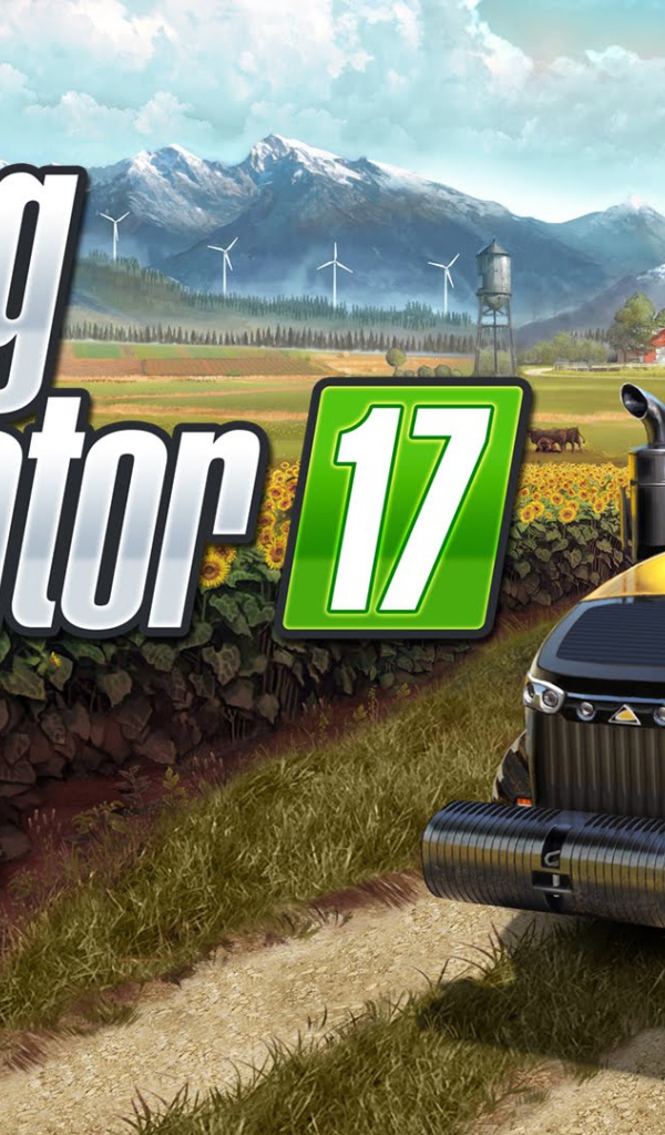 Желтый трактор игра Farming Simulator 2017 