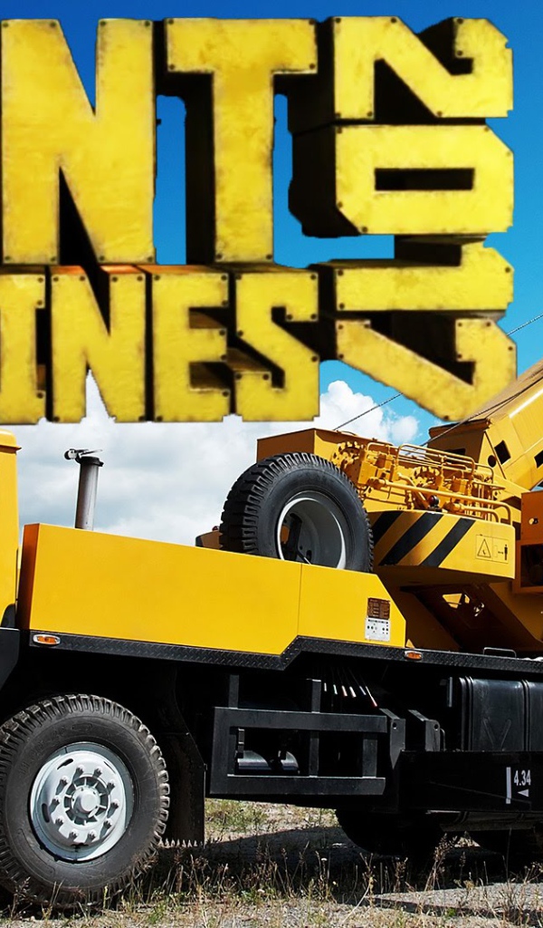 Желтый автокран игра Giant Machines 2017 