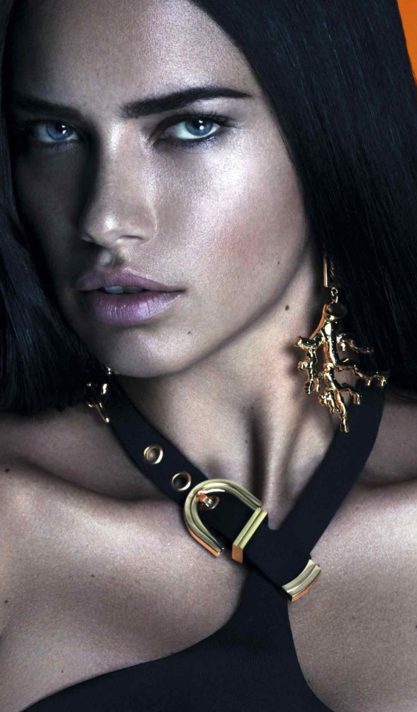 Эффектная девушка супермодель Адриана Лима